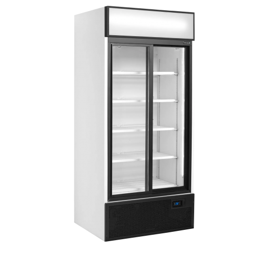 Vitrine réfrigérée blanc FSC891S  2 portes 48870 TEFCOLD-mondialchr.com
