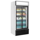 Vitrine réfrigérée blanc FSC891S  2 portes 48870 TEFCOLD-mondialchr.com