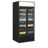Vitrine réfrigérée FSC891H Black  2 portes 49271 TEFCOLD-mondialchr.com