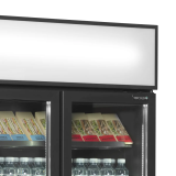 Vitrine réfrigérée FSC891H Black  2 portes 49271 TEFCOLD-mondialchr.com