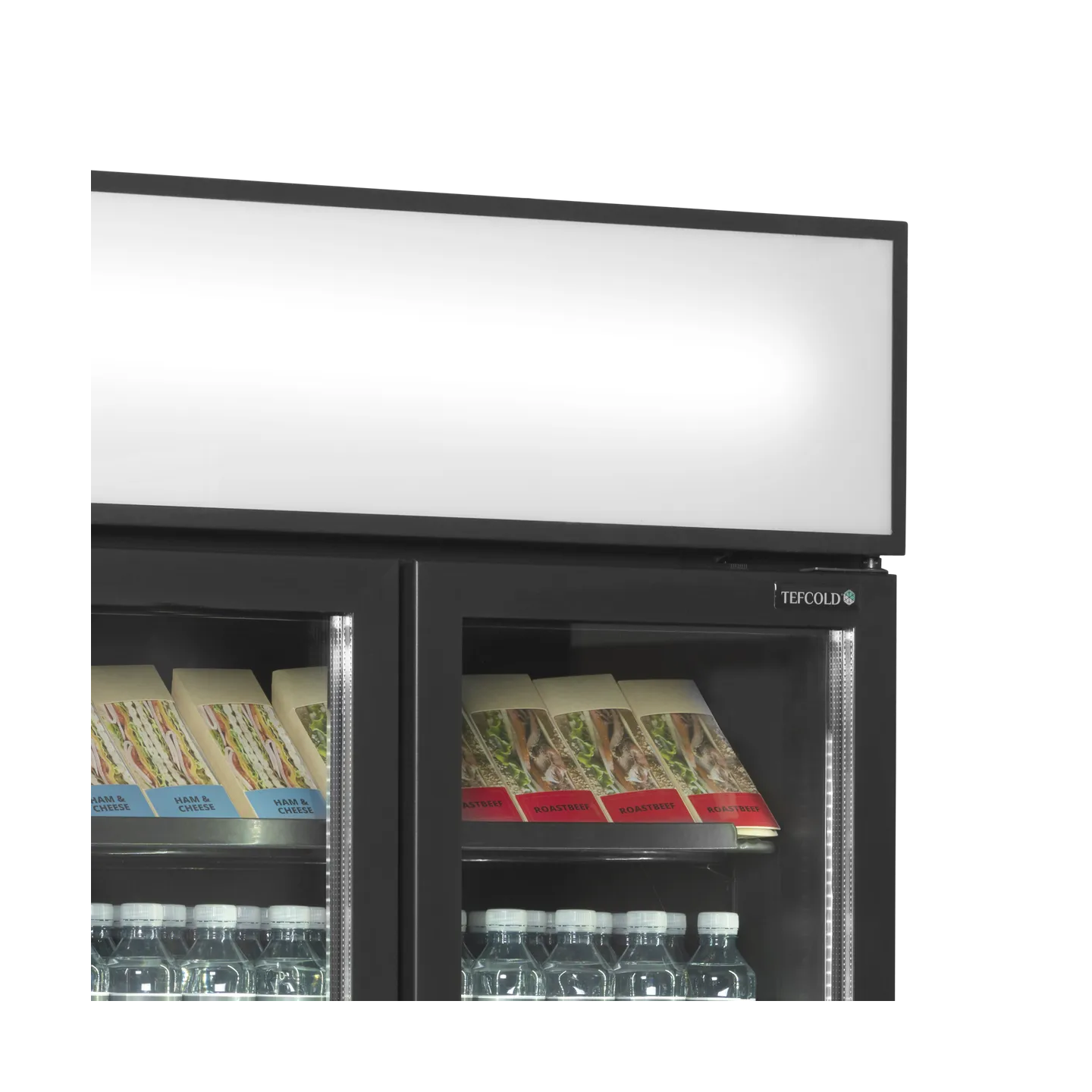 Vitrine réfrigérée FSC891H Black  2 portes 49271 TEFCOLD-mondialchr.com