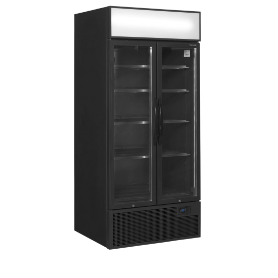 Vitrine réfrigérée FSC891H Black  2 portes 49271 TEFCOLD-mondialchr.com