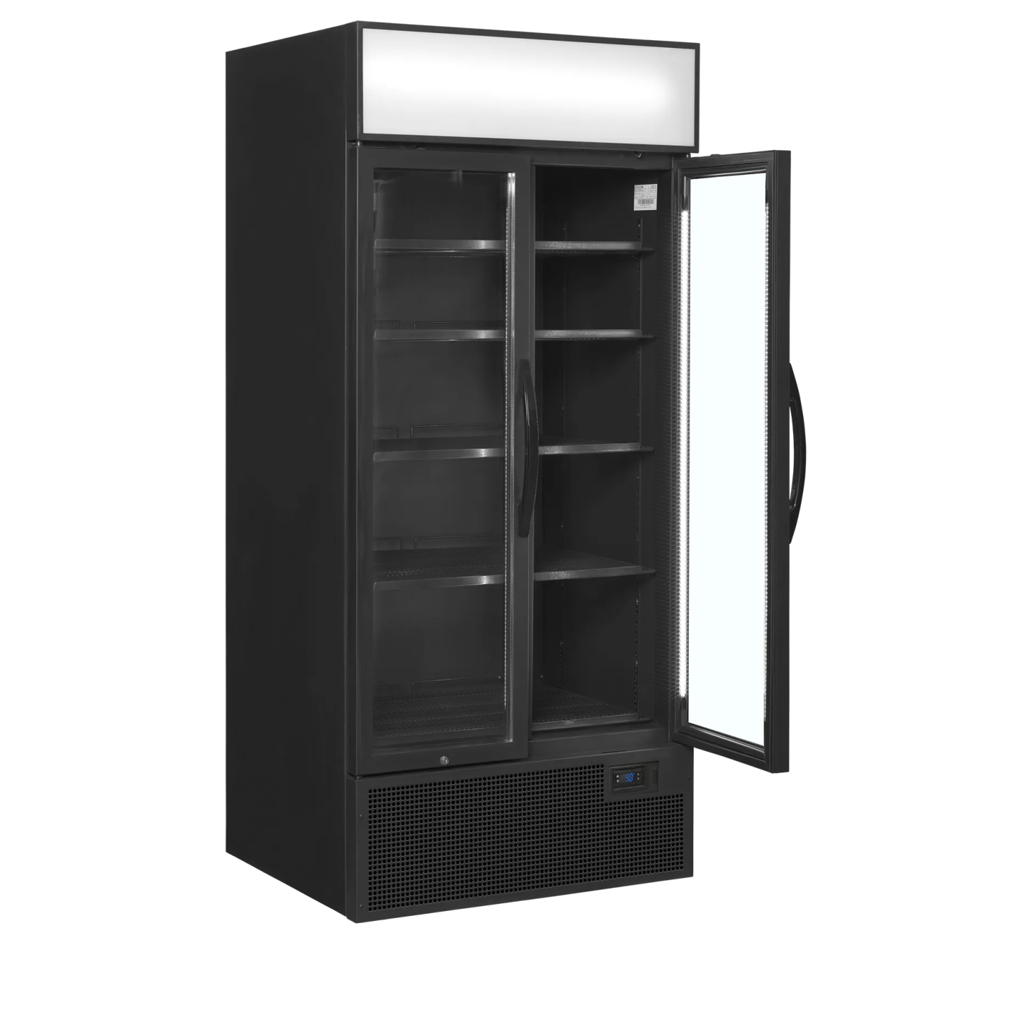 Vitrine réfrigérée FSC891H Black  2 portes 49271 TEFCOLD-mondialchr.com