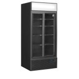 Vitrine réfrigérée FSC891S Black  2 portes 49273 TEFCOLD-mondialchr.com