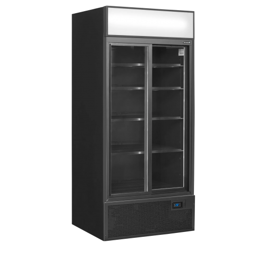 Vitrine réfrigérée FSC891S Black  2 portes 49273 TEFCOLD-mondialchr.com