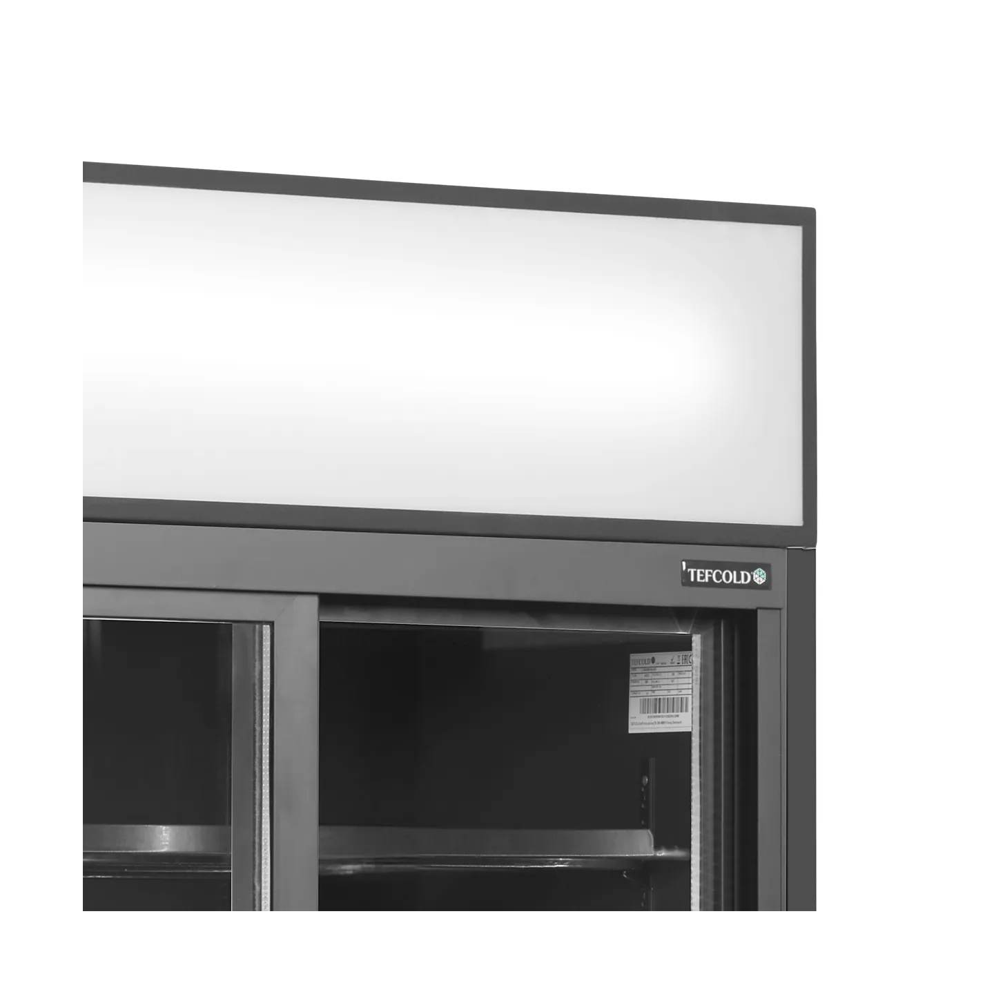 Vitrine réfrigérée FSC891S Black  2 portes 49273 TEFCOLD-mondialchr.com