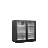 Arrière bar réfrigéré 2 portes BA20H noir 15831 TEFCOLD-mondialchr.com