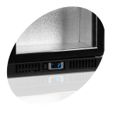 Arrière bar réfrigéré 2 portes BA20H noir 15831 TEFCOLD-mondialchr.com