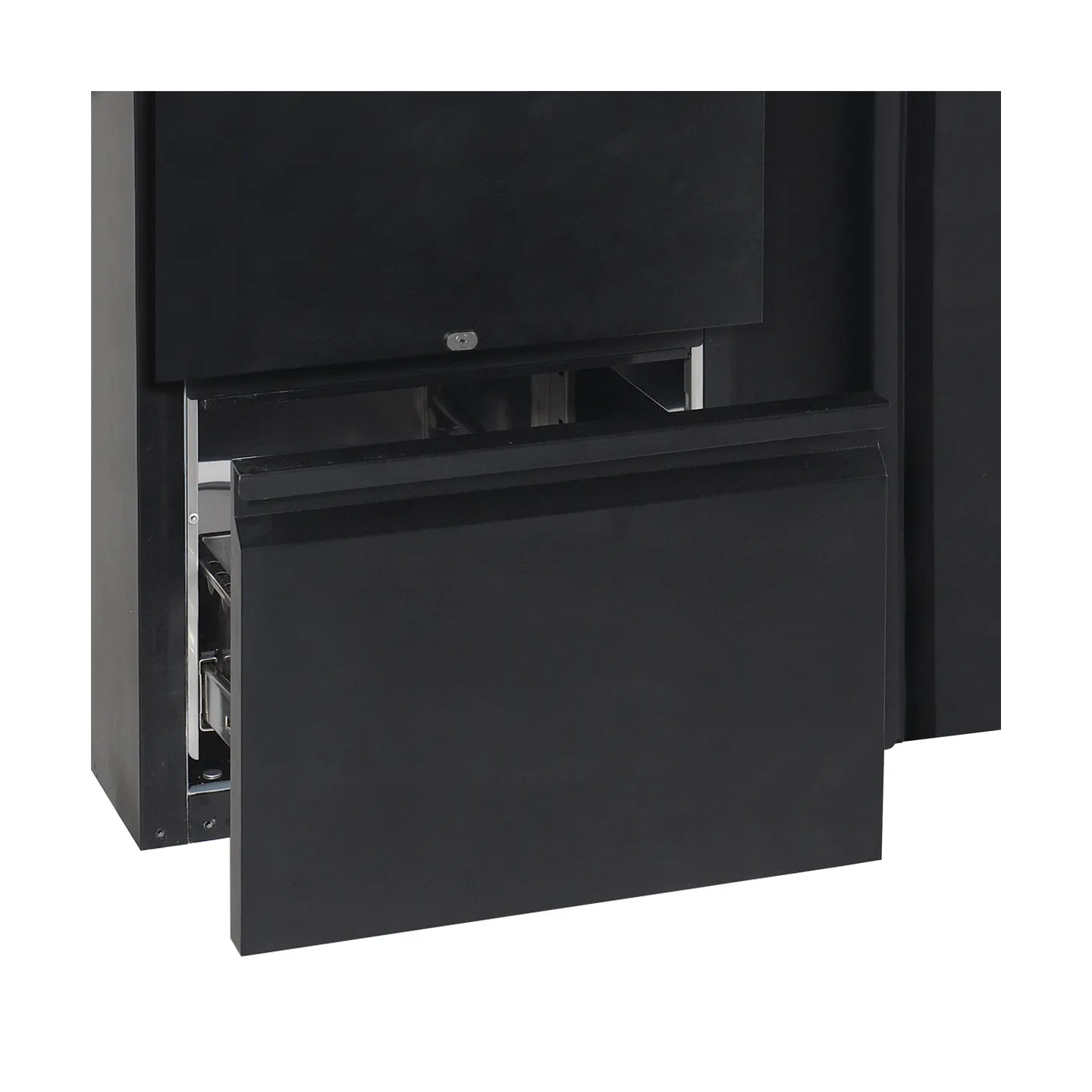 Arrière bar réfrigéré 2 portes CBC210 noir 15851 TEFCOLD-mondialchr.com