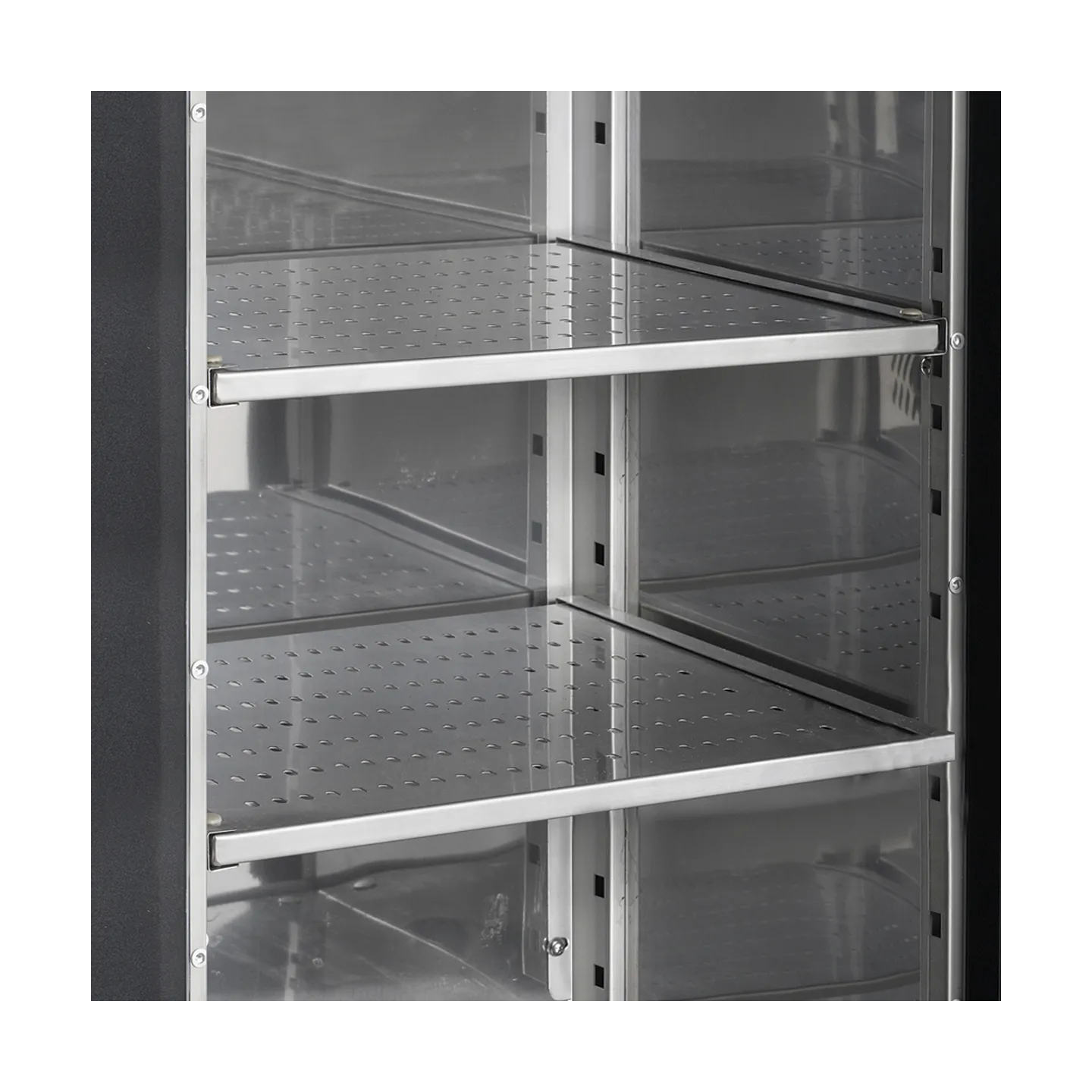 Arrière bar réfrigéré 2 portes CBC210 noir 15851 TEFCOLD-mondialchr.com
