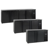 Arrière bar réfrigéré 2 portes CBC210 noir 15851 TEFCOLD-mondialchr.com