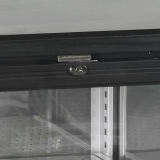 Arrière bar réfrigéré 3 portes CBC310G noir 15853 TEFCOLD-mondialchr.com