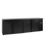 Arrière bar réfrigéré 4 portes CBC310  noir 15858 TEFCOLD-mondialchr.com