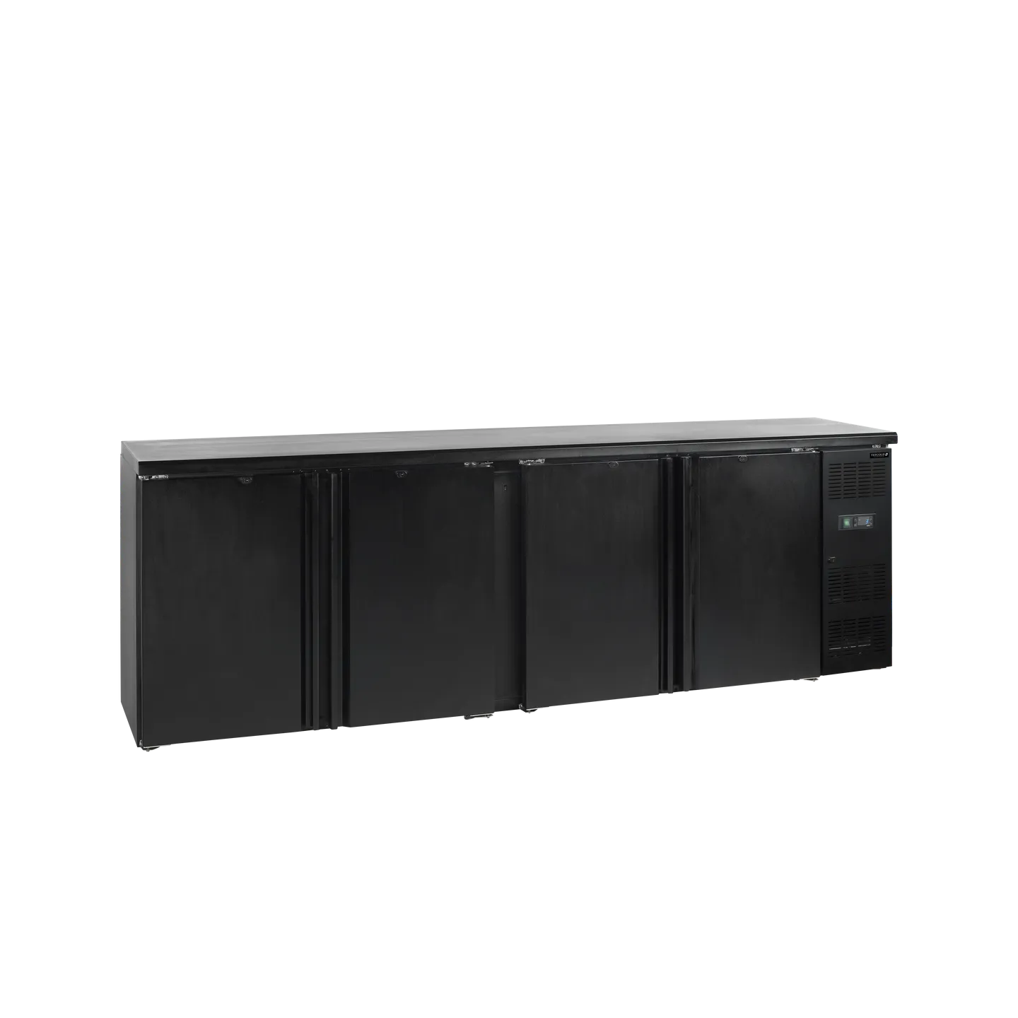 Arrière bar réfrigéré 4 portes CBC310  noir 15858 TEFCOLD-mondialchr.com