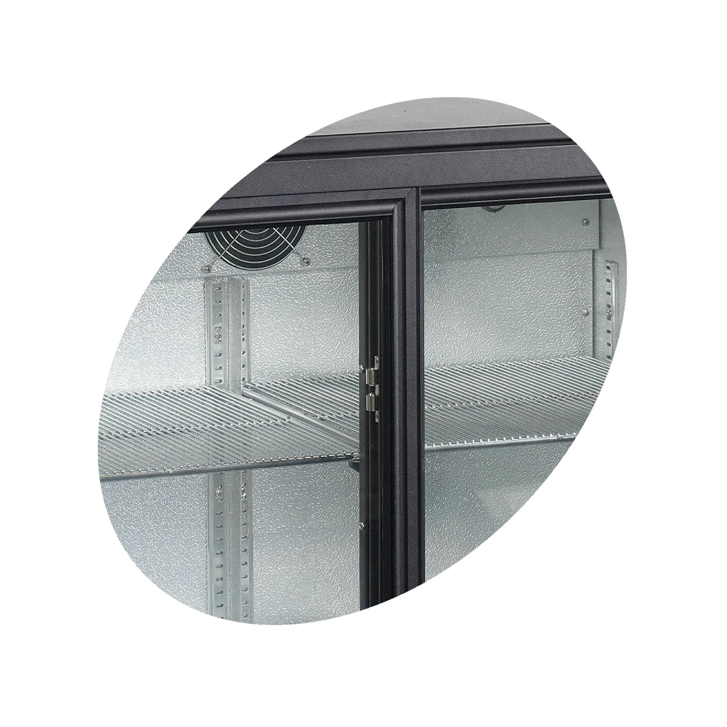 Arrière bar réfrigéré 3 portes BA30S-3  noir 15844 TEFCOLD-mondialchr.com