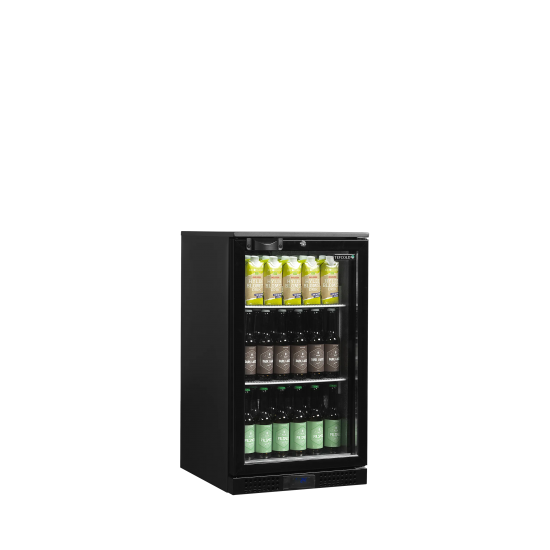Arrière bar réfrigéré 1 porte DB106H noir 44724 TEFCOLD-mondialchr.com