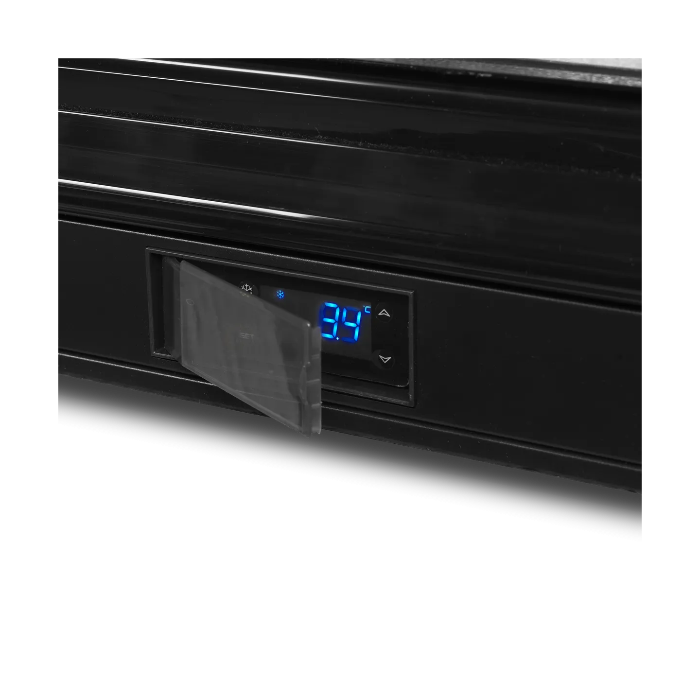 Arrière bar réfrigéré 1 porte DB106H noir 44724 TEFCOLD-mondialchr.com
