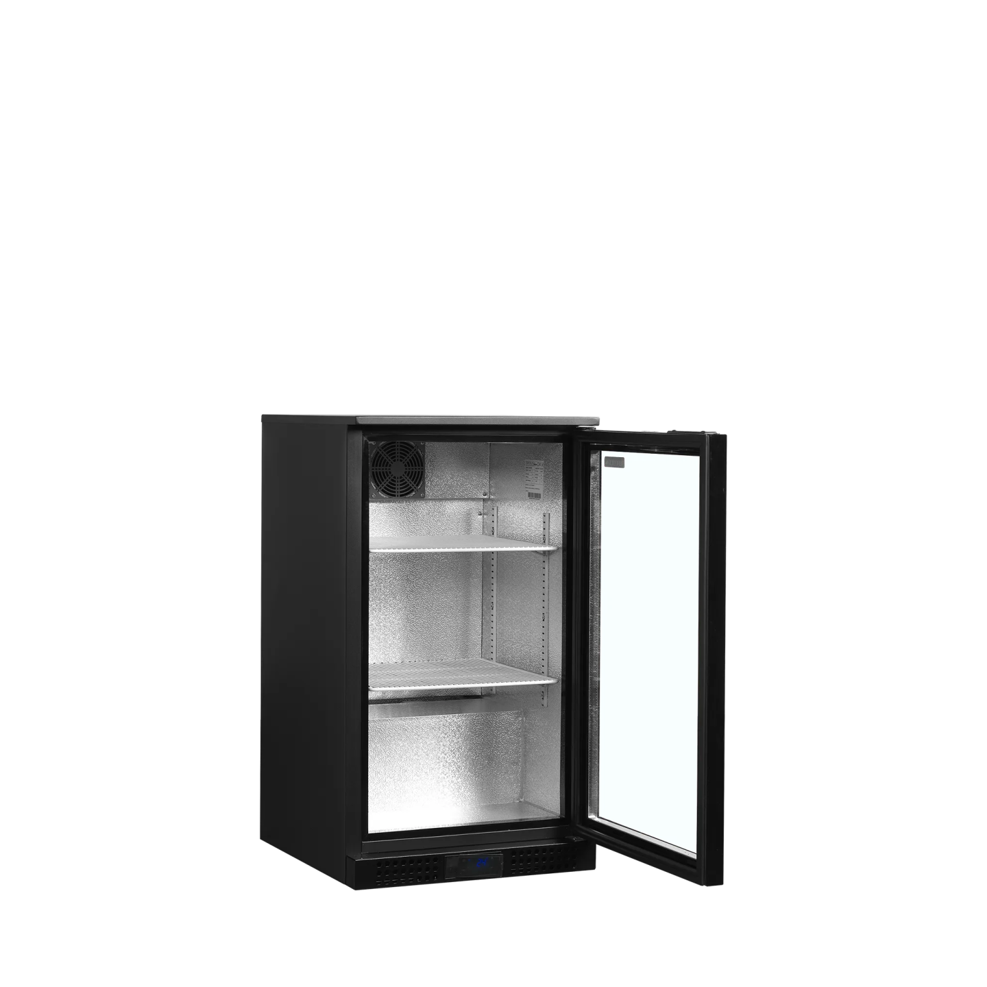 Arrière bar réfrigéré 1 porte DB106H noir 44724 TEFCOLD-mondialchr.com