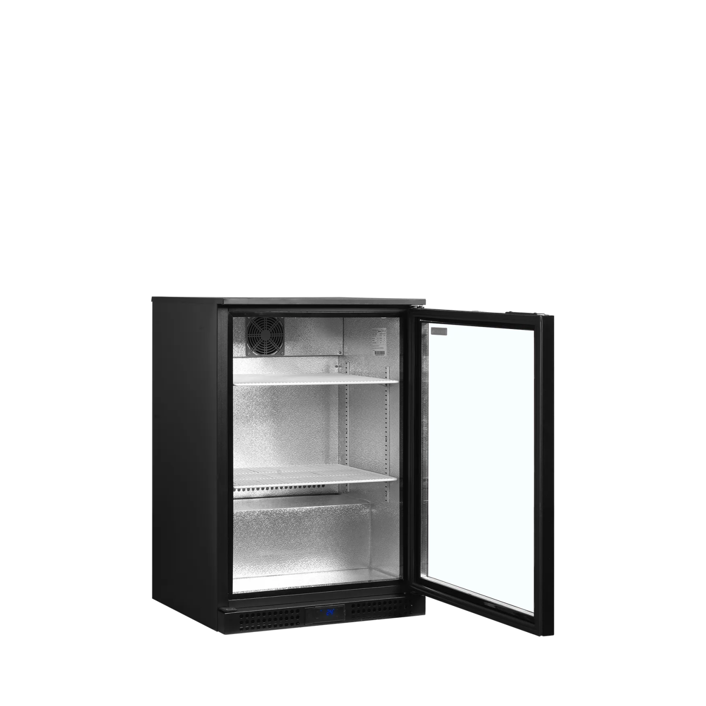Arrière bar réfrigéré 1 porte DB126H noir 44725 TEFCOLD-mondialchr.com