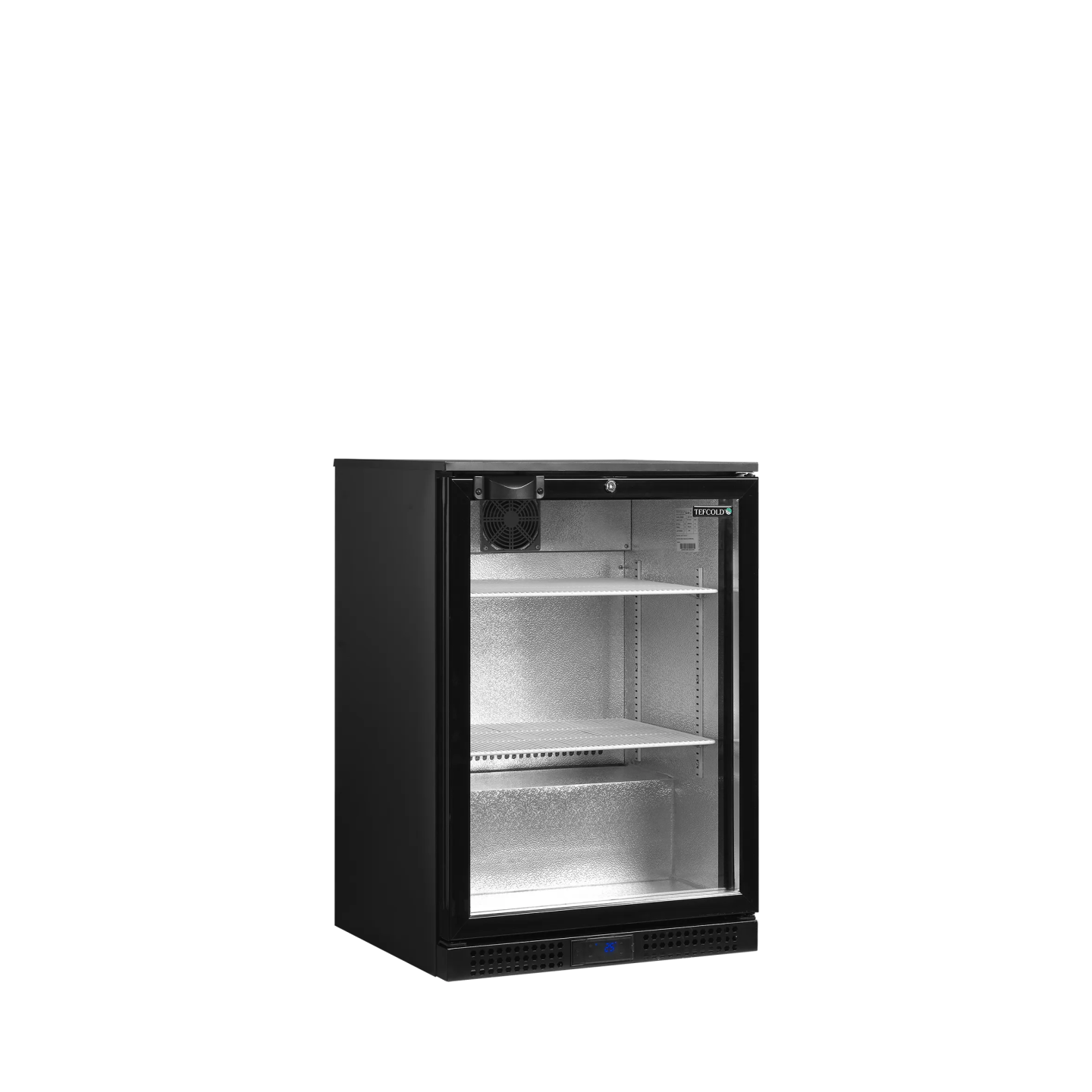 Arrière bar réfrigéré 1 porte DB126H noir 44725 TEFCOLD-mondialchr.com