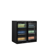 Arrière bar réfrigéré 2 portes DB201H noir 44726 TEFCOLD-mondialchr.com