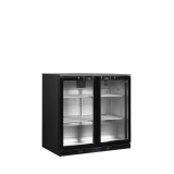 Arrière bar réfrigéré 2 portes DB201H noir 44726 TEFCOLD-mondialchr.com