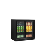 Arrière bar réfrigéré 2 portes DB201S noir 45363 TEFCOLD-mondialchr.com