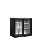 Arrière bar réfrigéré 2 portes DB201S noir 45363 TEFCOLD-mondialchr.com