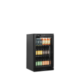 Arrière bar réfrigéré 1 porte BA6H noir 45467 TEFCOLD-mondialchr.com
