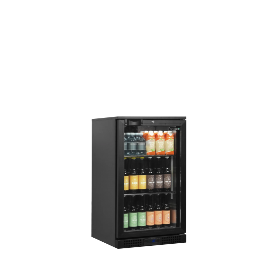 Arrière bar réfrigéré 1 porte BA6H noir 45467 TEFCOLD-mondialchr.com