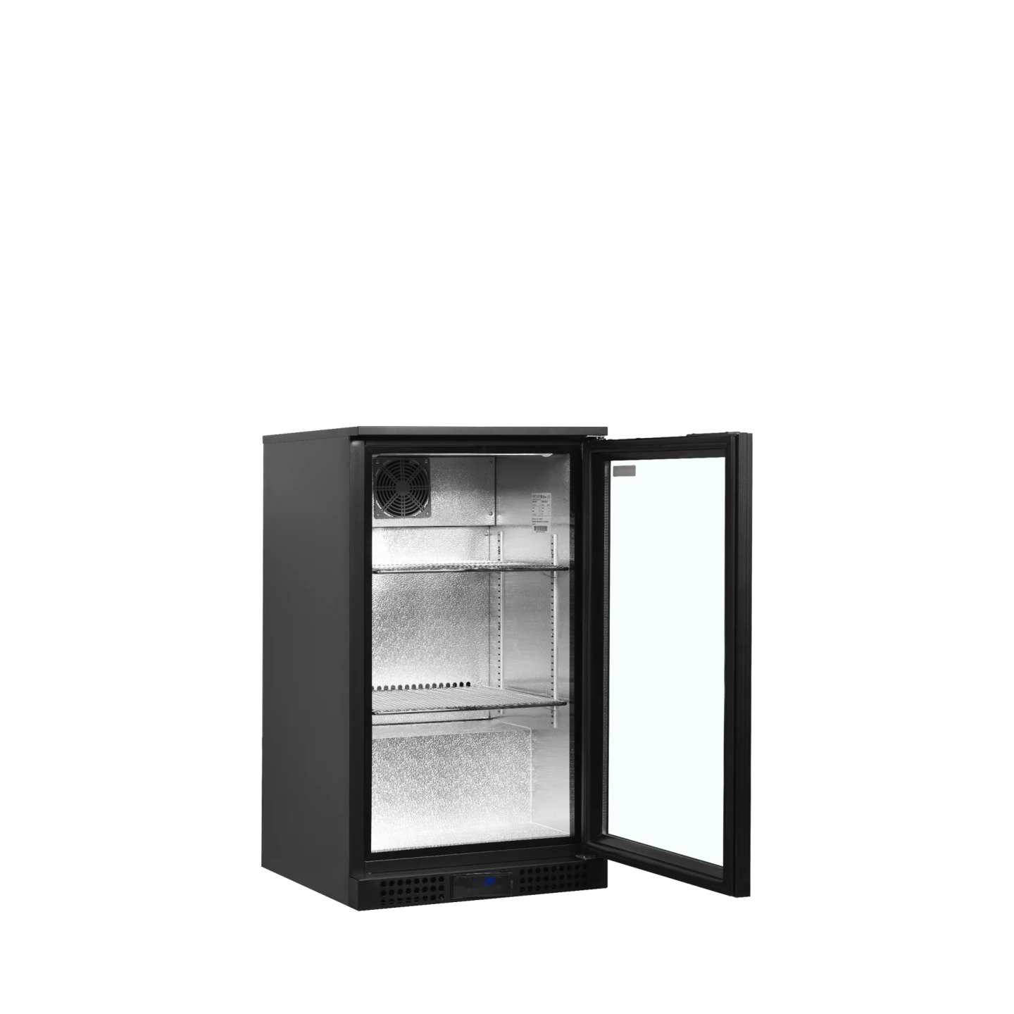 Arrière bar réfrigéré 1 porte BA6H noir 45467 TEFCOLD-mondialchr.com