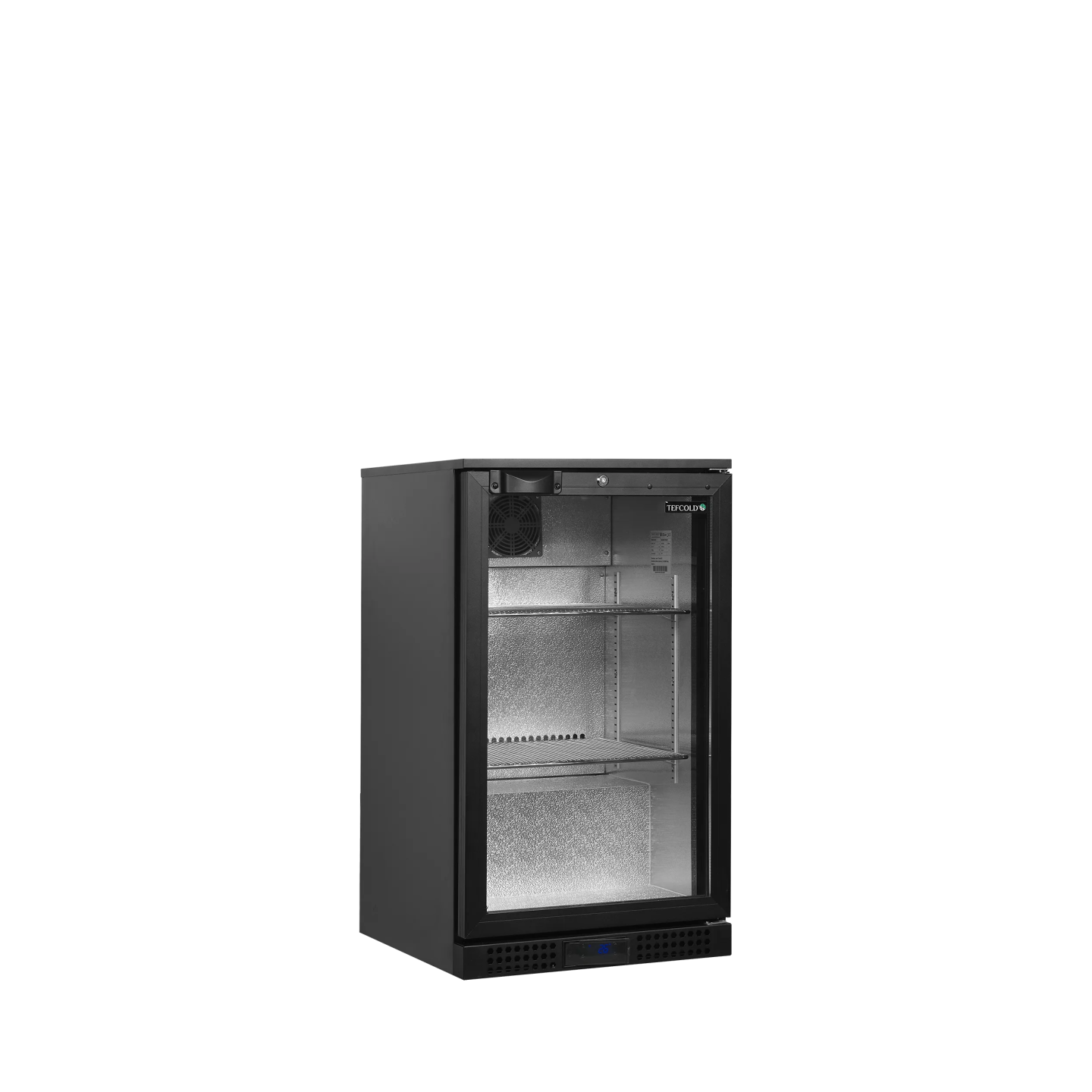 Arrière bar réfrigéré 1 porte BA6H noir 45467 TEFCOLD-mondialchr.com