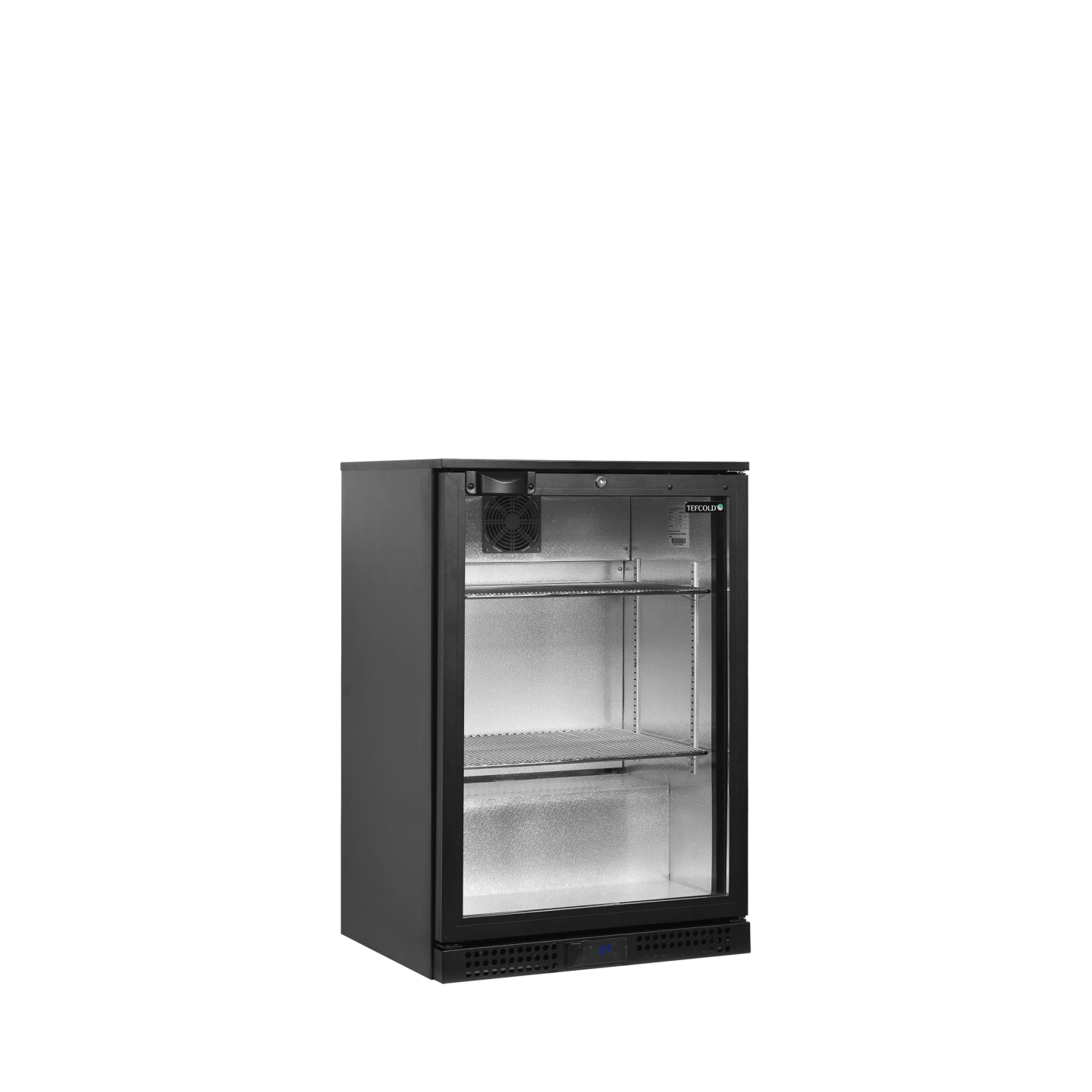 Arrière bar réfrigéré 1 porte BA11H noir 45468 TEFCOLD-mondialchr.com
