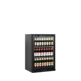 Arrière bar réfrigéré 1 porte BA11H noir 45468 TEFCOLD-mondialchr.com