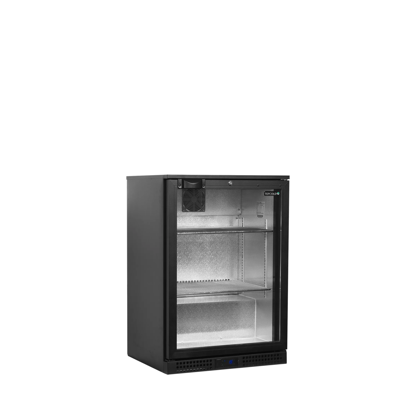 Arrière bar réfrigéré 1 porte BA16H noir 45469 TEFCOLD-mondialchr.com