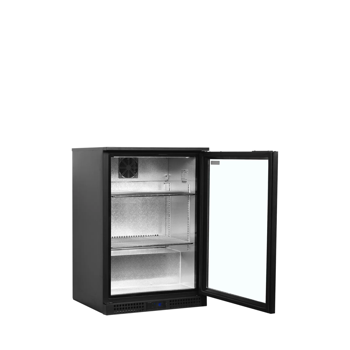 Arrière bar réfrigéré 1 porte BA16H noir 45469 TEFCOLD-mondialchr.com