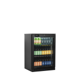 Arrière bar réfrigéré 1 porte BA16H noir 45469 TEFCOLD-mondialchr.com