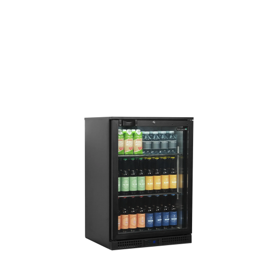 Arrière bar réfrigéré 1 porte BA16H noir 45469 TEFCOLD-mondialchr.com
