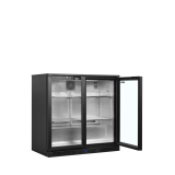 Arrière bar réfrigéré 2 portes BA21H noir 45470 TEFCOLD-mondialchr.com