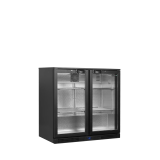 Arrière bar réfrigéré 2 portes BA26H noir 45471 TEFCOLD-mondialchr.com