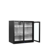 Arrière bar réfrigéré 2 portes BA26H noir 45471 TEFCOLD-mondialchr.com