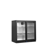 Arrière bar réfrigéré 2 portes BA21S noir 45473 TEFCOLD-mondialchr.com