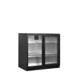 Arrière bar réfrigéré 2 portes BA26S noir 45474 TEFCOLD-mondialchr.com