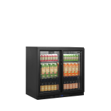 Arrière bar réfrigéré 2 portes BA26S noir 45474 TEFCOLD-mondialchr.com