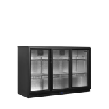 Arrière bar réfrigéré  3 portes BA31S-3 noir 45475 TEFCOLD-mondialchr.com