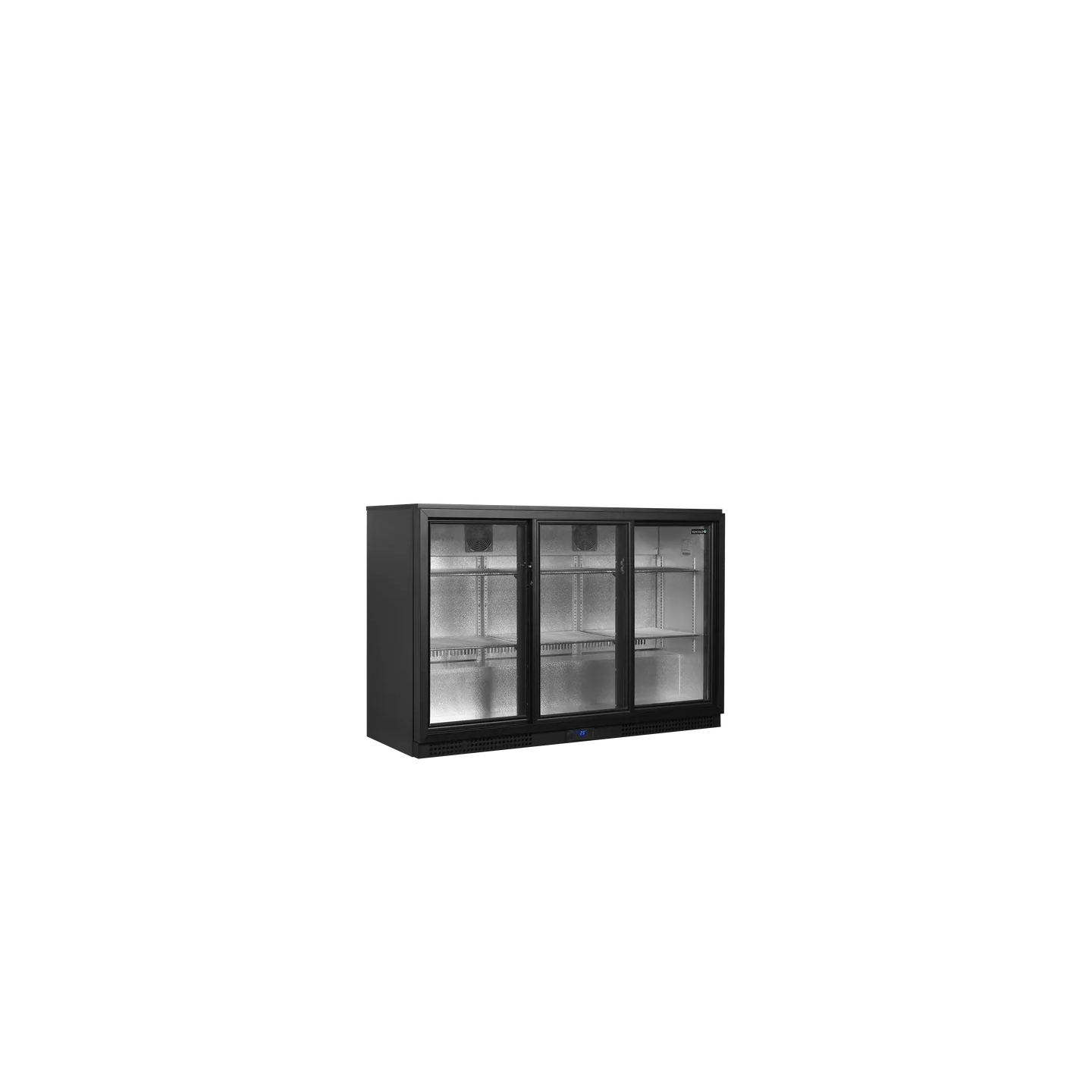Arrière bar réfrigéré  3 portes BA31S-3 noir 45475 TEFCOLD-mondialchr.com