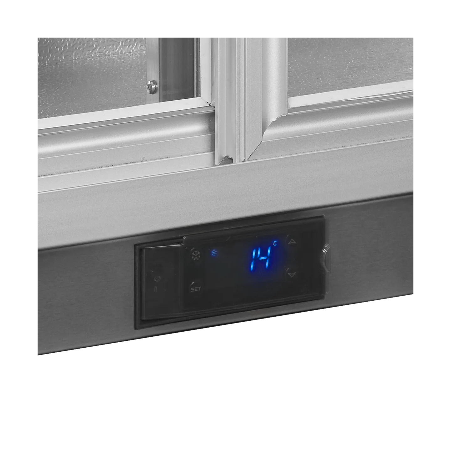 Arrière bar réfrigéré 2 portes BA26SS inox 51646 TEFCOLD-mondialchr.com