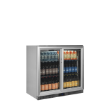 Arrière bar réfrigéré 2 portes BA26SS inox 51646 TEFCOLD-mondialchr.com