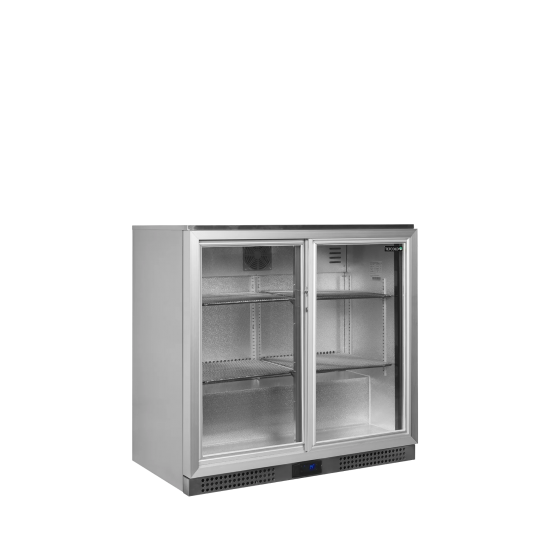 Arrière bar réfrigéré 2 portes BA26SS inox 51646 TEFCOLD-mondialchr.com
