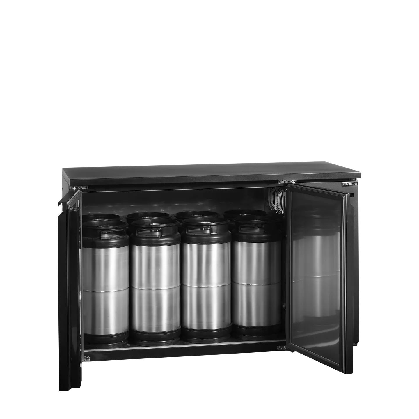 Refroidisseur de fût  2 portes CKC8 noir 15879 TEFCOLD-mondialchr.com